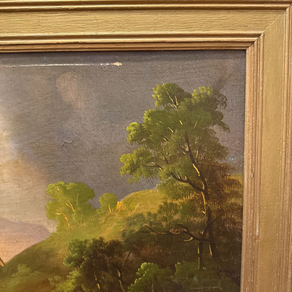 Early 20th C. Painting Landscape Gold Frame 24x18 overall