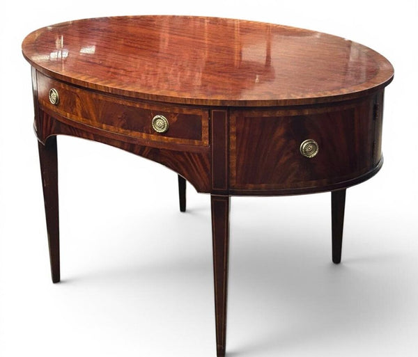 OVAL HENREDON FLAME MAHOGANY BUFFET TABLE 54W 38D 33.5 T IN STORE PICK UP ONLY