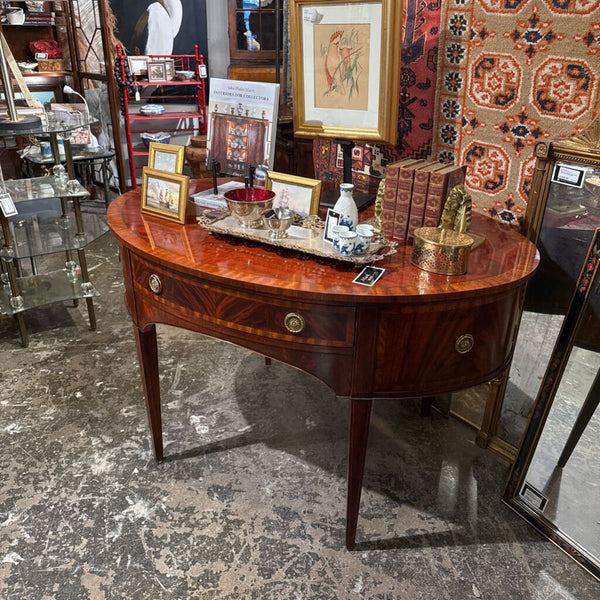 OVAL HENREDON FLAME MAHOGANY BUFFET TABLE 54W 38D 33.5 T IN STORE PICK UP ONLY