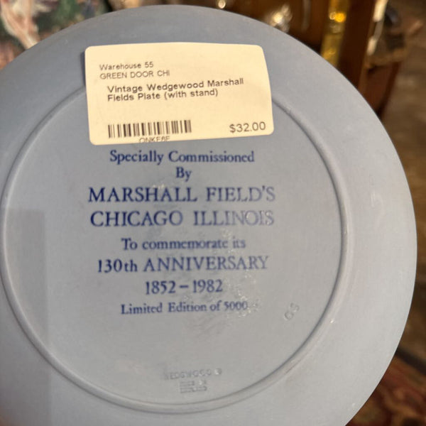 Vintage Wedgewood Marshall Fields Plate (with stand)