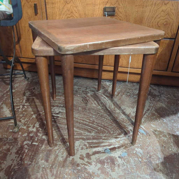 Mid-Century Swedish Teak Stacking Tables S/2 LSBJ 06.26