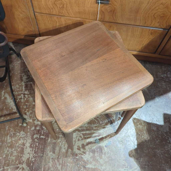 Mid-Century Swedish Teak Stacking Tables S/2 LSBJ 06.26
