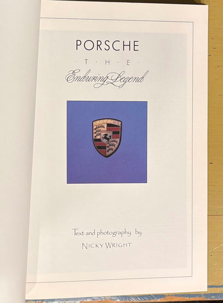 1990 PORSCHE THE ENDURING LEGEND COFFEE TABLE BOOK