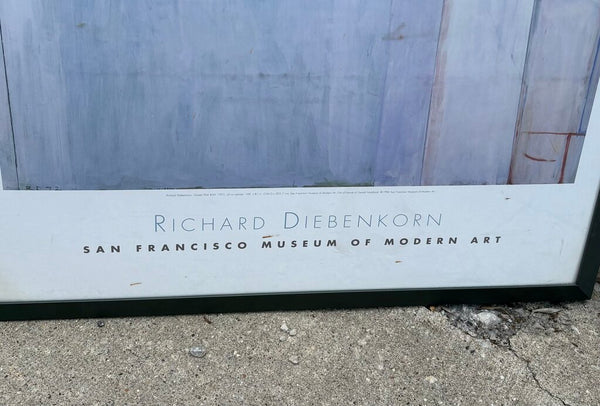 RICHARD DIEBENKORN ABSTRACT ART PRINT FRAMED & UNDER ACRYLIC | 39"H X 28.5"W