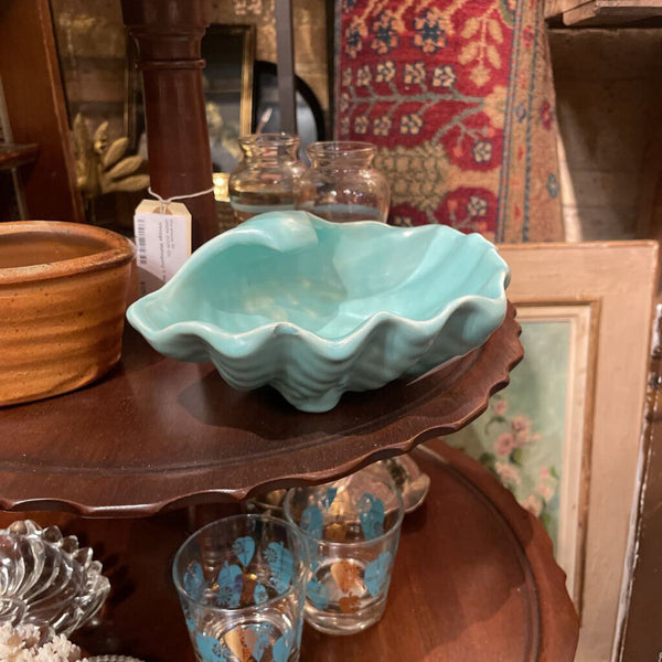 Vintage shell planter dish