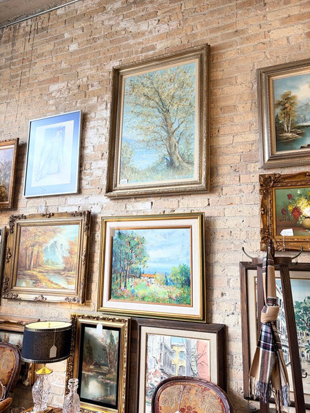 Diane Van Court impressionistic oil on Canvas landscape approx 32.5x44.5 known artist with stunning details-vintage