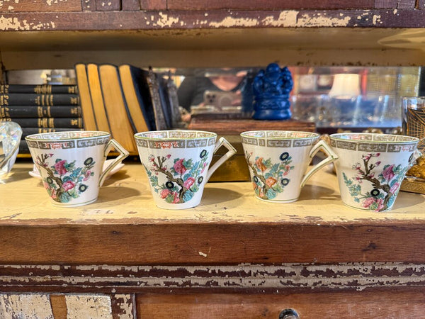 Set 4 Myott Indian Tree Teacups