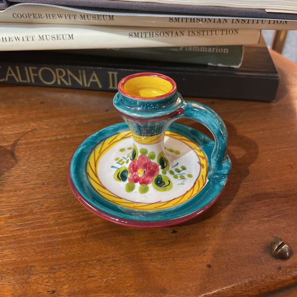 Hand Painted Italian Candle Holder