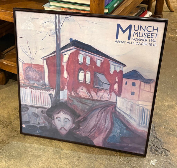 1996 MUNCH MUSEUM OSLO PRINT "RED VIRGINIA CREEPER" BY EDWARD MUNCH | 18.25"H X 18.25"W