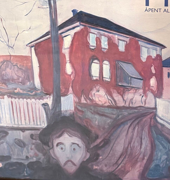 1996 MUNCH MUSEUM OSLO PRINT "RED VIRGINIA CREEPER" BY EDWARD MUNCH | 18.25"H X 18.25"W