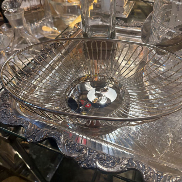 Mid century silver plated bread/ roll basket