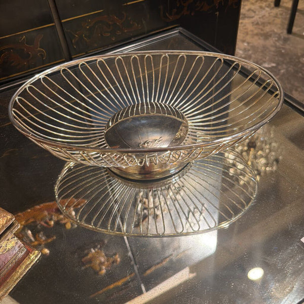 Mid century silver plated bread/ roll basket