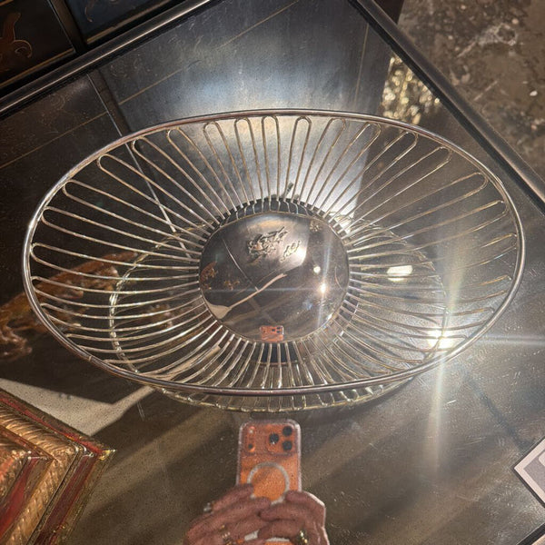 Mid century silver plated bread/ roll basket