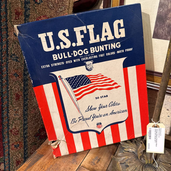 Vintage Flag with original box 3ftx5ft