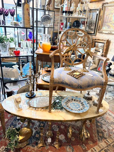 Mid Century Modern Onyx,Abalone,Mother of Pearl and brass coffeetable by Arturo Pani for Muller of Mexico-as found. Approx 58x26x16.5 For Pick Up Only Incredible true mid century piece