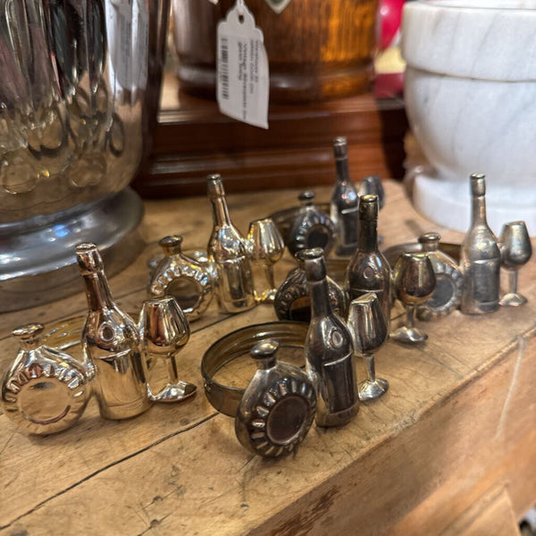 Set of 6 wine napkin rings