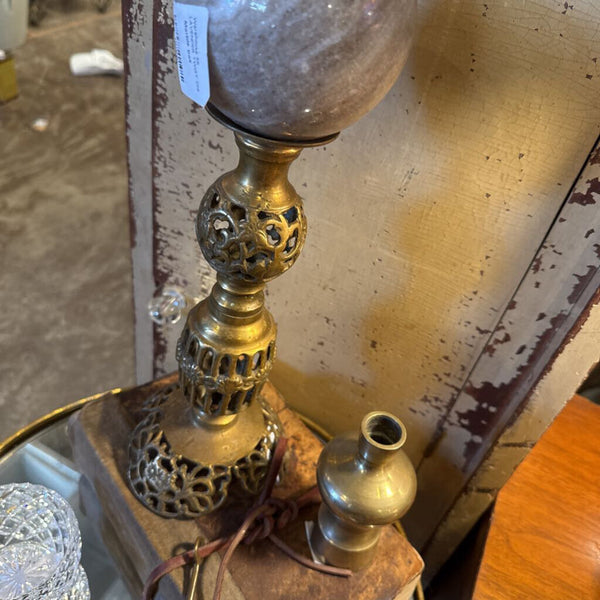 Brass ornate candle holder or pedestal (ea)