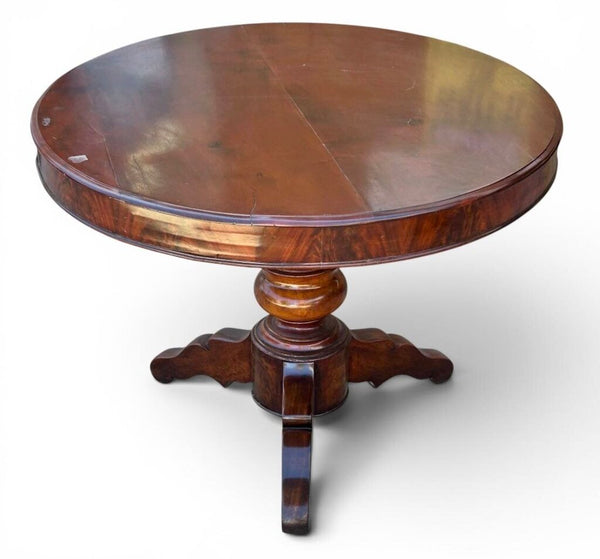 FLAME MAHOGANY EMPIRE TABLE 28T 38R IN STORE PICK UP ONLY