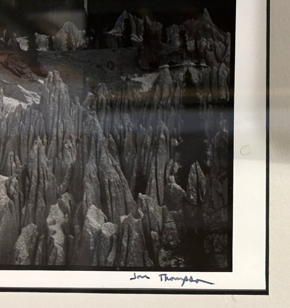WHEELER MONUMENT PHOTOGRAPH HAND SIGNED BY JON THOMPSON, FRAMED AND UNDER GLASS | 14.25"W X 11.25" H