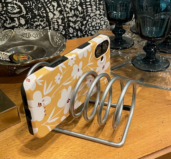 VINTAGE TOAST RACK LETTER PHONE CADDY