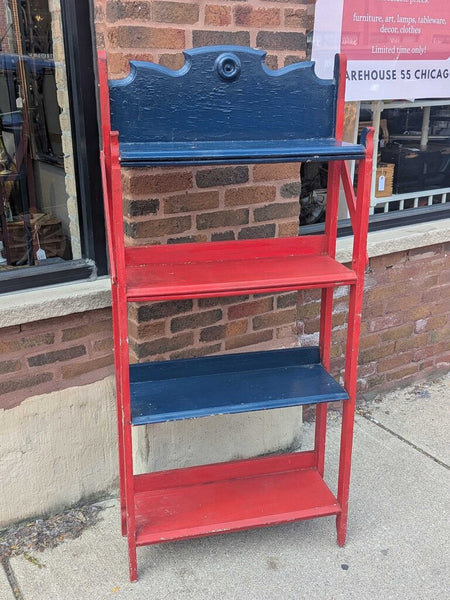 LSBJ - Eastlake Painted Utility/ What-Not Shelf 25.5"Wx55.75"H