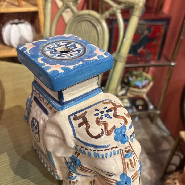 Small chinoiserie elephant plant stand