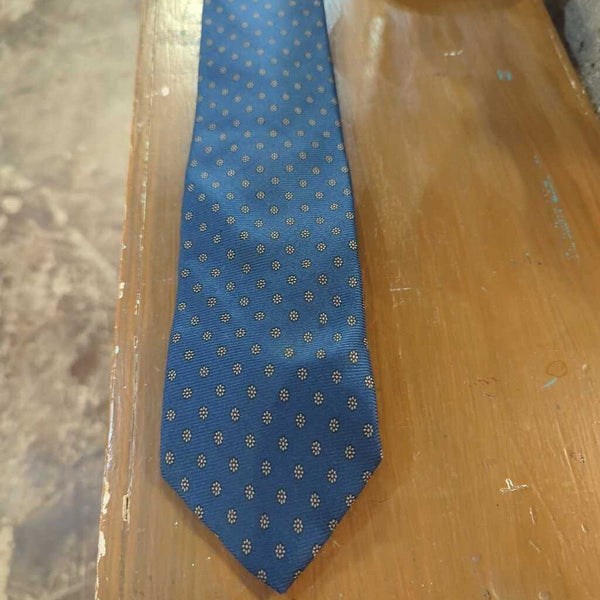 LSBJ - The Bugle - Blue Flower Dot Men's Tie
