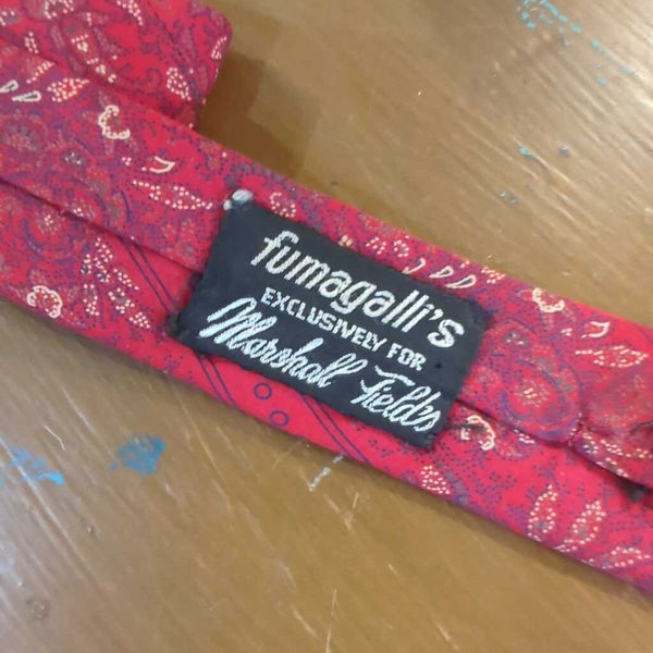 LSBJ - Vintage Fumagalli's, Exclusive for Marshall Field's Paisley Silk Men's Tie
