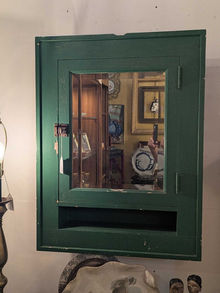 LSBJ - Early 20th Century Wall-Mounted Medicine Cabinet 27.5"Wx6"Dx36.5"H