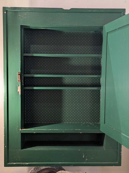 LSBJ - Early 20th Century Wall-Mounted Medicine Cabinet 27.5"Wx6"Dx36.5"H