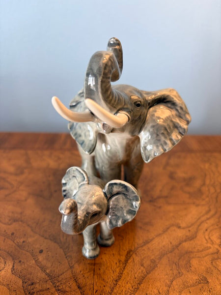 Vintage German Goebel porcelain elephants figure