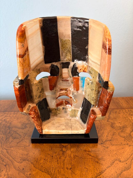 Semi precious stone, large mask
