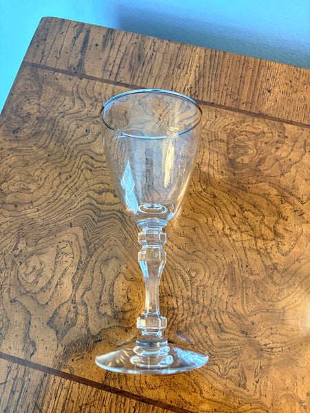 Tiffin Franciscan fantasy etched crystal cocktail glasses with platinum rim set of six
