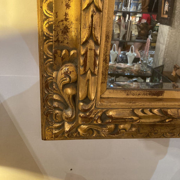 Vintage large ornate Gilt mirror 44" x 44" x 35"