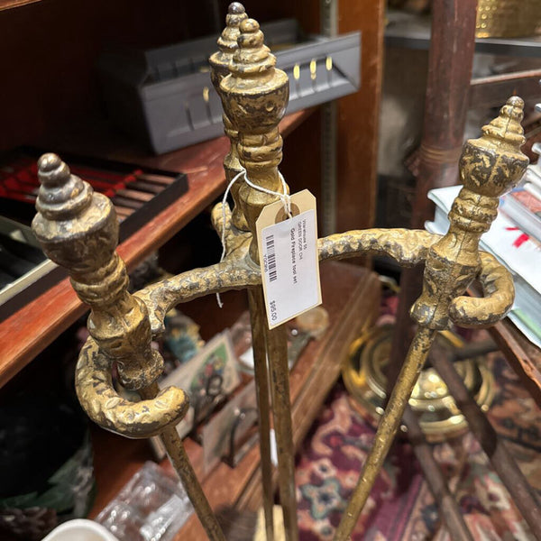 Gold Fireplace tool set