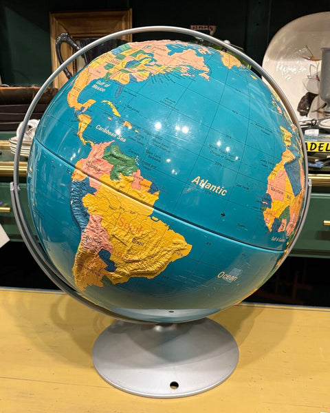 MONUMENTAL 1980s NYSTROM 16"GLOBE | 20.5"H | IN STORE PICK UP ONLY