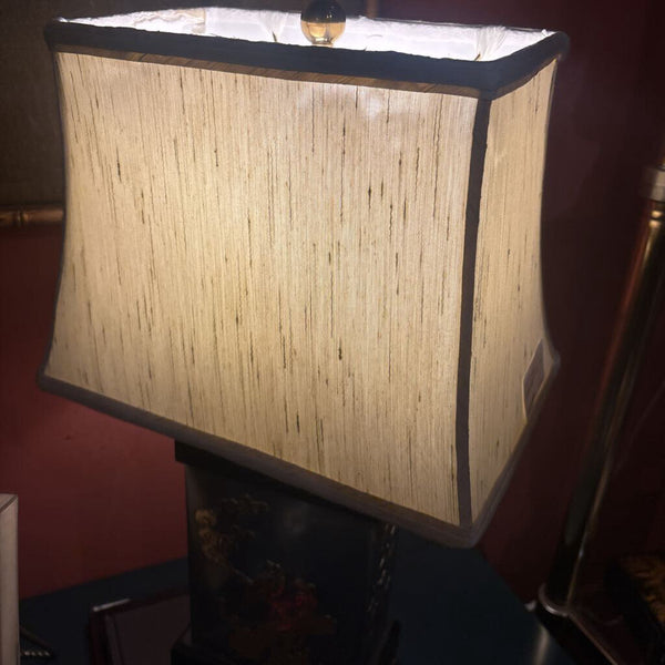 Pewter and brass Samuel Dinkeldpiel lamp