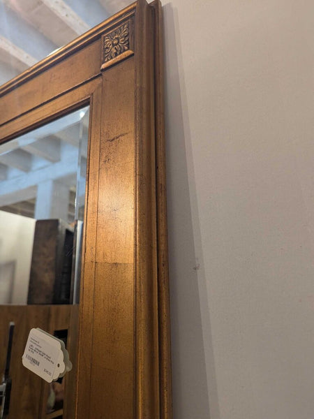 LSBJ - Antiqued Gold Wood Frame Mirror 24x38", In-Store Pick Up Only