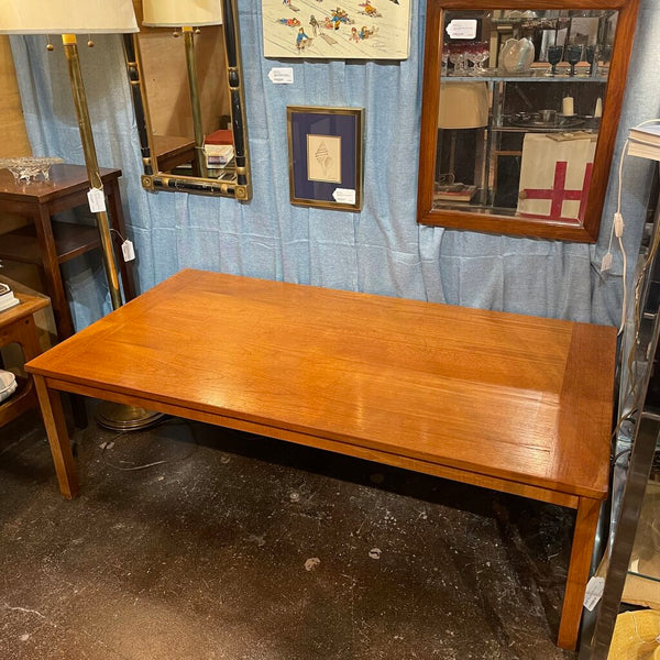 Vintage Danish Teak Coffee Table-- wear consistent w/ age. has a beautiful patina -- 35.5" x 28" x 17" IN STORE PICK UP ONLY