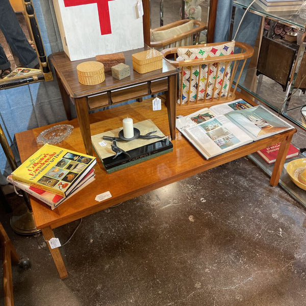Vintage Danish Teak Coffee Table-- wear consistent w/ age. has a beautiful patina -- 35.5" x 28" x 17" IN STORE PICK UP ONLY