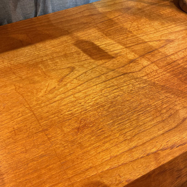 Vintage Danish Teak Coffee Table-- wear consistent w/ age. has a beautiful patina -- 35.5" x 28" x 17" IN STORE PICK UP ONLY