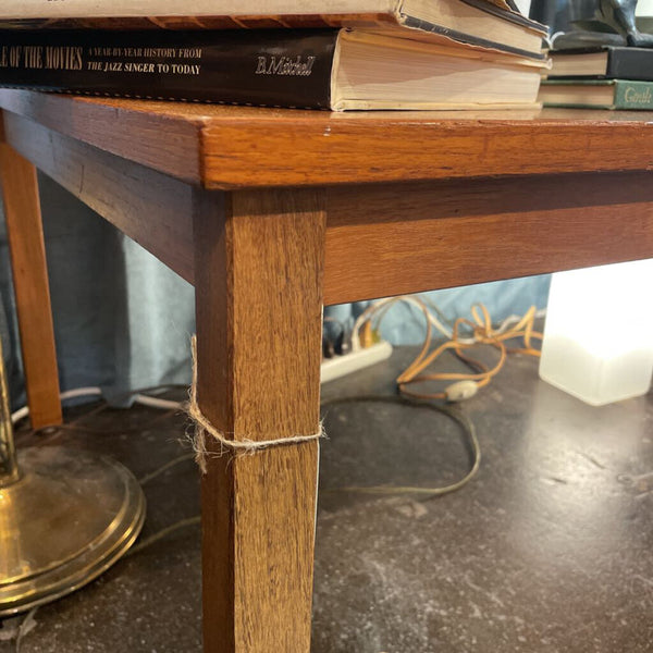 Vintage Danish Teak Coffee Table-- wear consistent w/ age. has a beautiful patina -- 35.5" x 28" x 17" IN STORE PICK UP ONLY