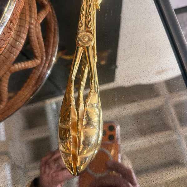 Gold ornate Tongs