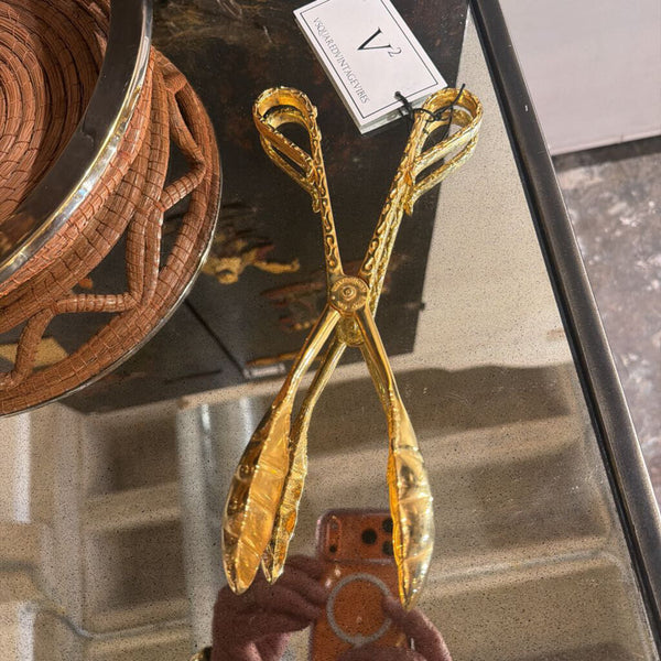 Gold ornate Tongs