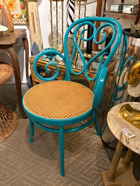 Antique lacquered Italian bentwood bistro armchair