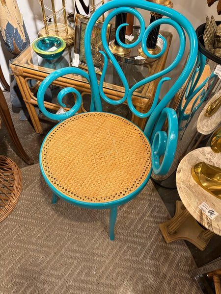 Antique lacquered Italian bentwood bistro armchair