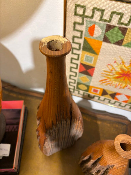 Mcm live edge hand turned tall vase