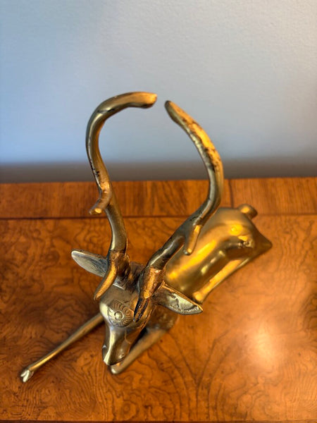 Vintage Sarried Style resting deer approx 13x12