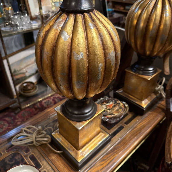 PAIR of Vintage Continental Art MCM Lamps 36 in tall PICKUP ONLY