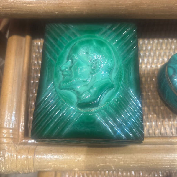 Green Malachite Style trinket box